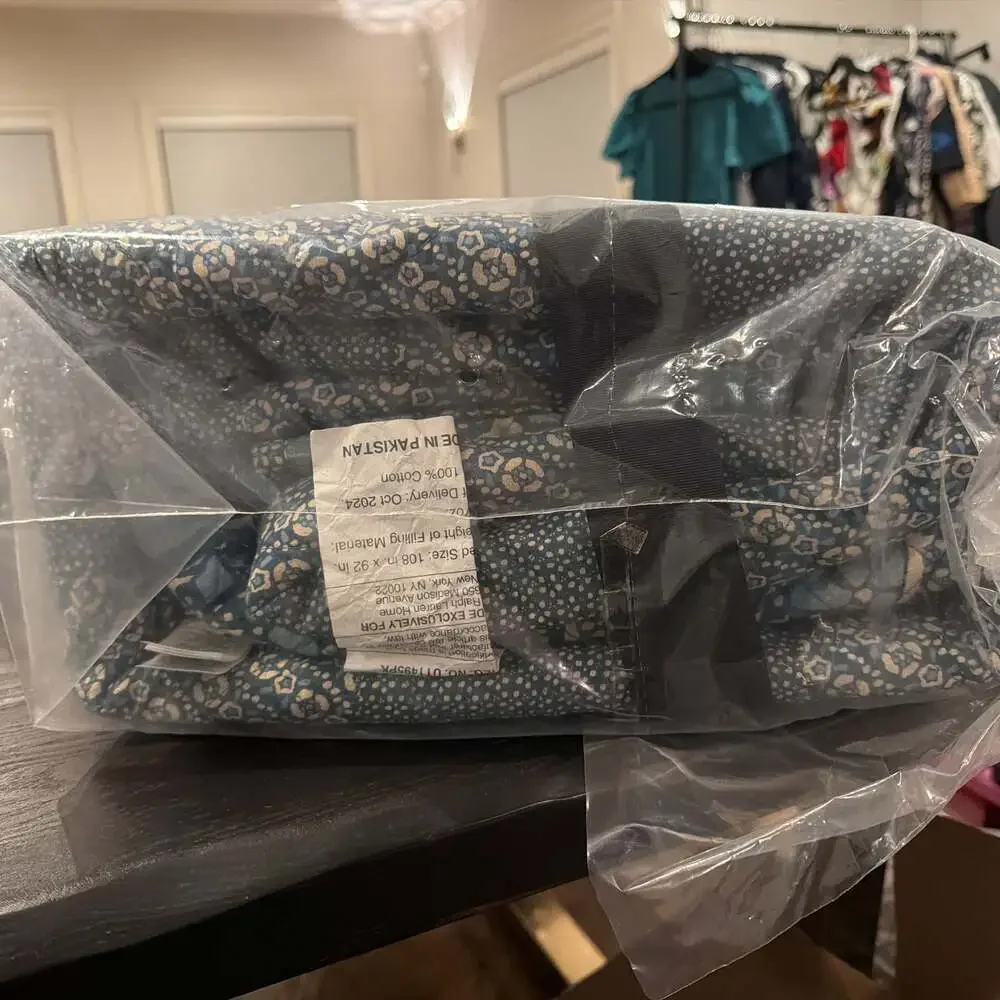 Ralph Lauren Penwood Indigo Multi Patchwork 100% Cotton Quilt King NEW SEALED - Picture 7 of 8